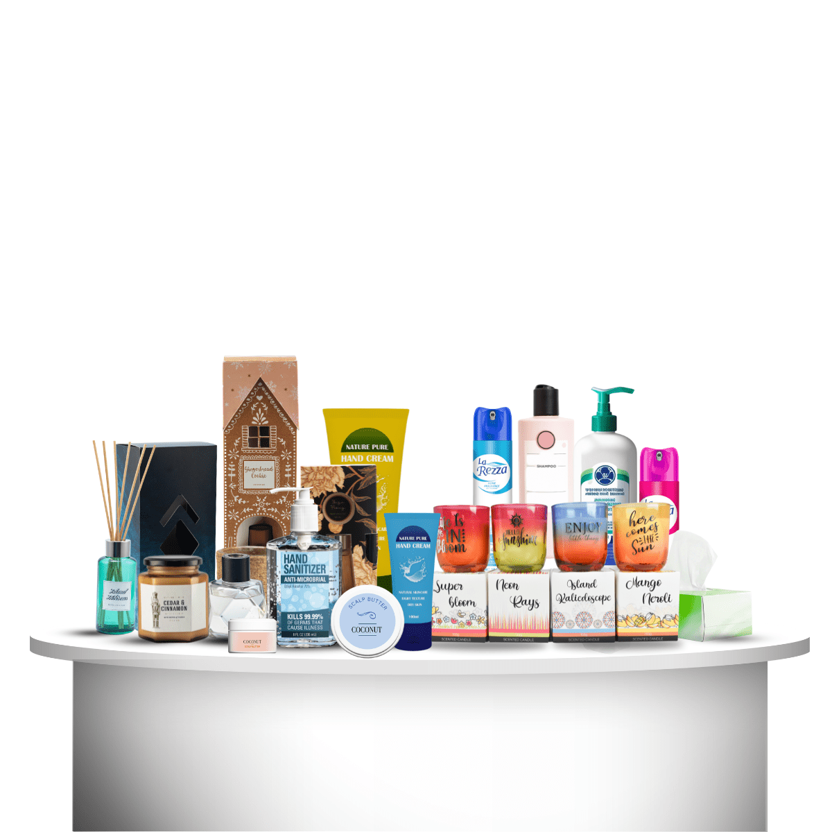 All Product arranged top of the table